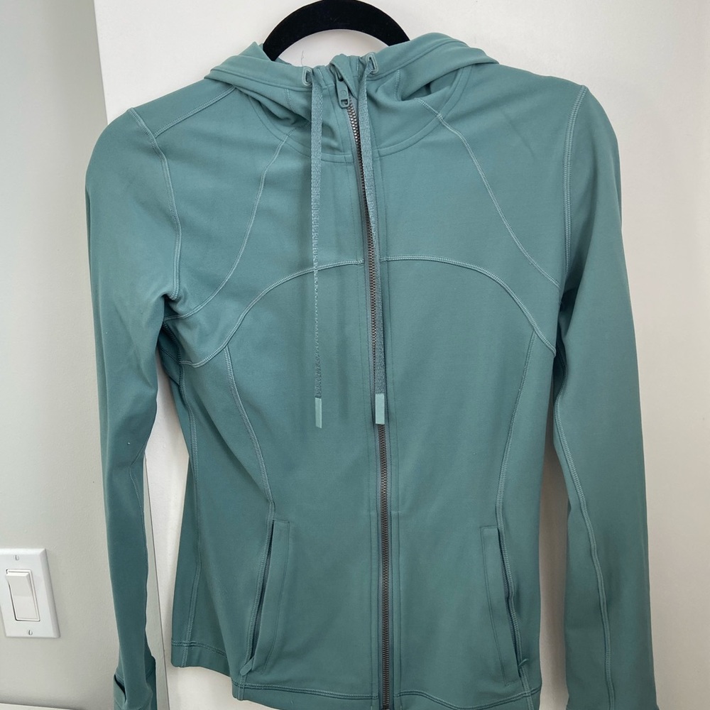 Only worn a few times. Gently washed and hung to dry. Like new